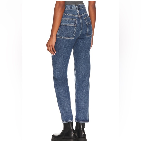 Agolde High Rise Blue Jeans - Picture 4 of 8